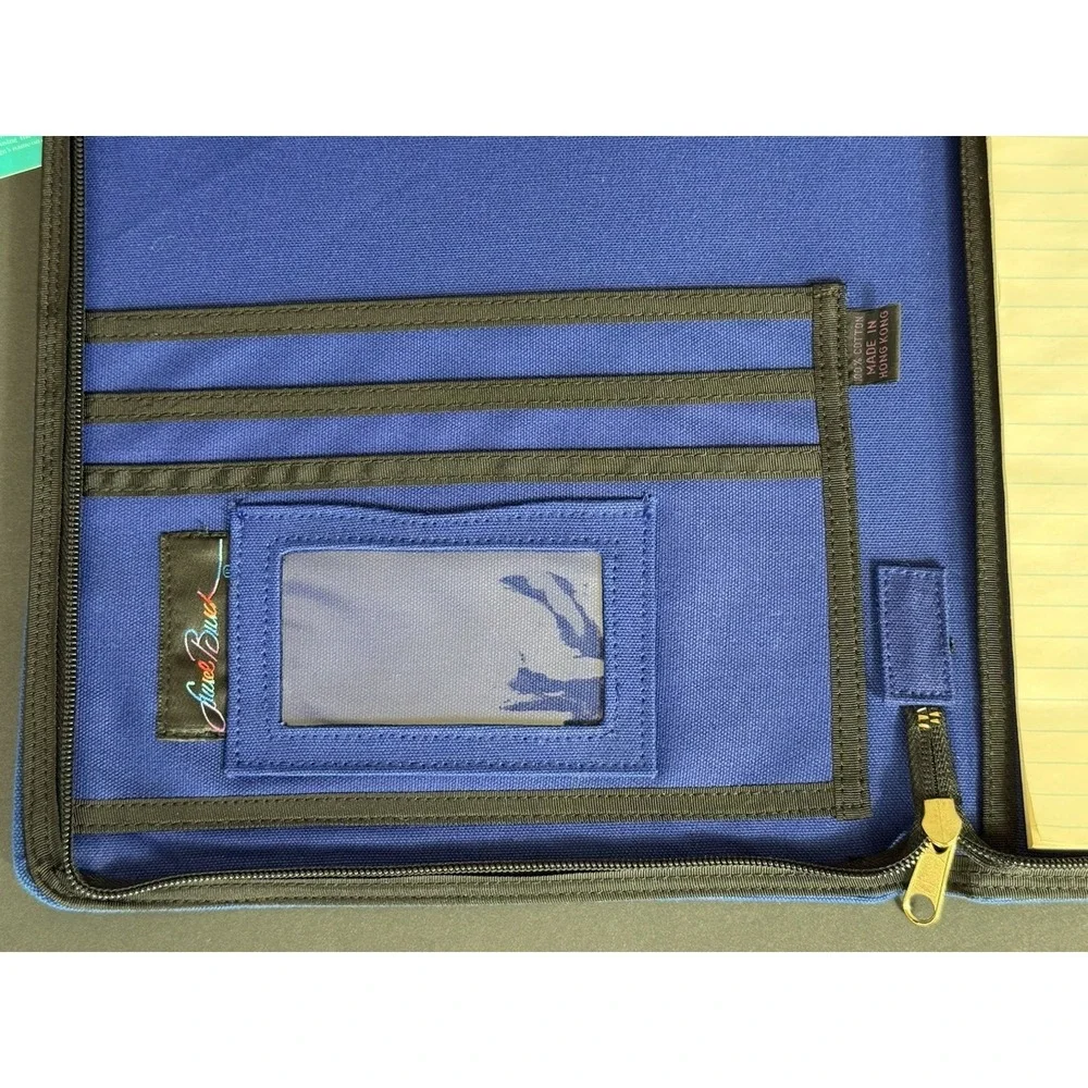 VINTAGE Laurel Burch Dancing Women Zip Padfolio/Organizer 13x10 Hong Kong NWT